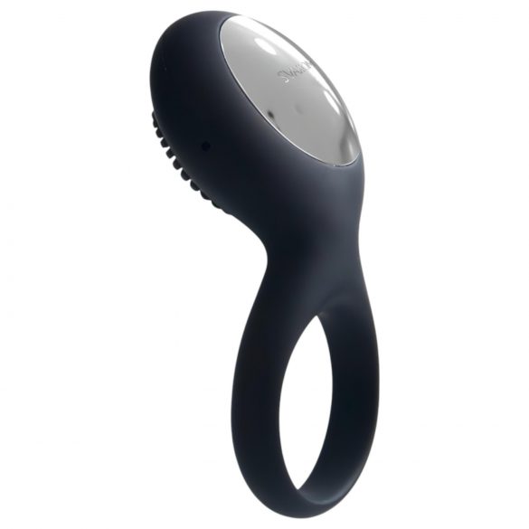 Svakom Tyler - Rechargeable, Waterproof Vibrating Cock Ring (Black) 