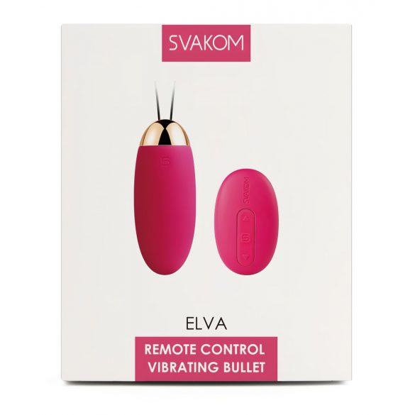 Svakom Elva - Rechargeable Remote-Control Vibrating Egg (Red) 