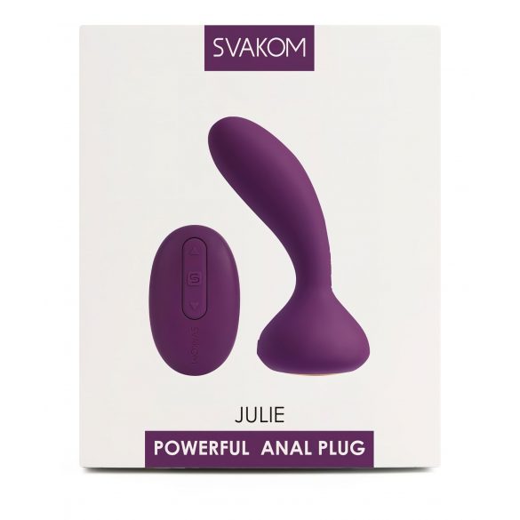 Svakom Julie - Rechargeable Wireless Prostate Vibrator (Purple) 