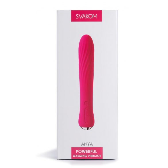 Svakom Anya - Rechargeable Warming Stick Vibrator (Red) 