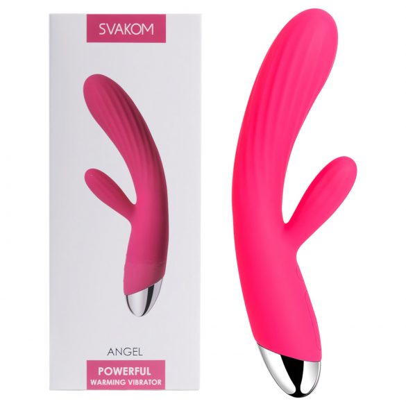 Svakom Angel - Waterproof, Warming, Clitoral Vibrator (Red) 