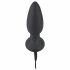 Black Velvet - rechargeable, remote-controlled anal vibrator (black)