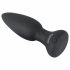 Black Velvet - Rechargeable, Wireless, Pulsating Anal Vibrator (Black) 