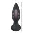 Black Velvet - Rechargeable, Wireless, Pulsating Anal Vibrator (Black) 