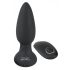 Black Velvet - Rechargeable, Wireless, Rotating Beaded Anal Vibrator (Black) 