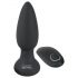 Black Velvet - Rotating Beaded Anal Vibrator (Black)