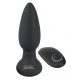 Black Velvet - Rechargeable, Wireless, Rotating Beaded Anal Vibrator (Black) 