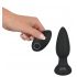 Black Velvet - Rotating Beaded Anal Vibrator (Black)