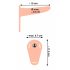 You2Toys - Rechargeable Strap-On Vibrator (Natural) 