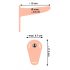 You2Toys - Rechargeable Strap-On Vibrator (Natural) 