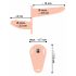 You2Toys - Strap-On - Rechargeable Double Vibrator (Natural) 