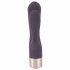 Elegant Double Battery-Powered Vibrator with Clitoral Arm (Dark Purple) 