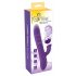 Smile Pearl - Rechargeable, Beaded, Clitoral Arm Thrusting Vibrator (Purple) 