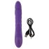 Smile Pearl - Rechargeable, Beaded, Clitoral Arm Thrusting Vibrator (Purple) 