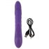 Smile Pearl - beaded thrusting vibrator (purple)