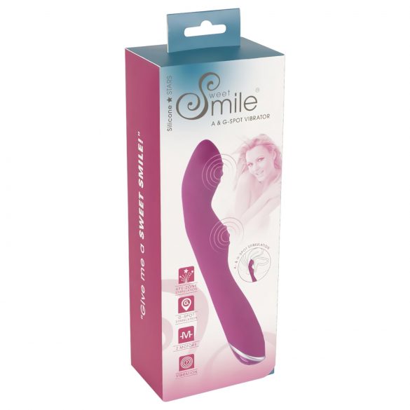 SMILE - flexible A and G-spot vibrator (pink)