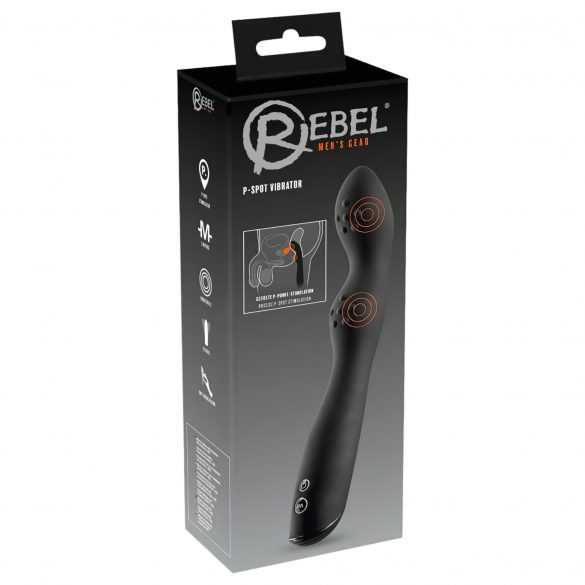 Rebel P-Spot - Dual Motor Prostate Vibrator (Black) 