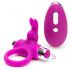 Happyrabbit - Rechargeable Radio Penis Ring (Purple-Silver) 