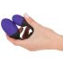 GoGasm Vibrating Egg Duo - Rechargeable, Wireless (Purple-Black) 