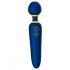 ROMP Flip Wand - Rechargeable, Waterproof Massage Vibrator (Blue) 