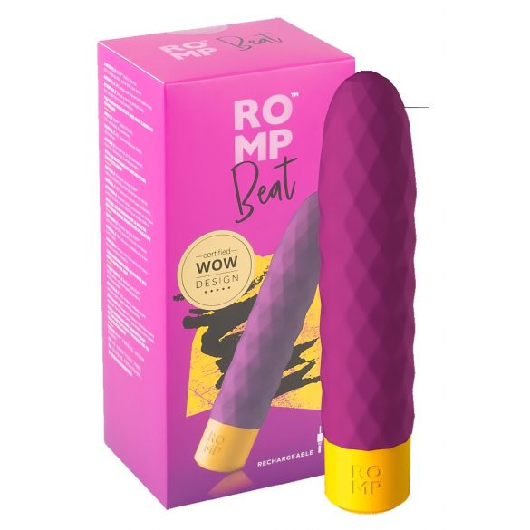 ROMP Beat - Rechargeable, Waterproof Stick Vibrator (Purple) 