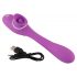 You2Toys - 2-Function Vibe - Rechargeable Clitoral and Vaginal Vibrator (Purple) 