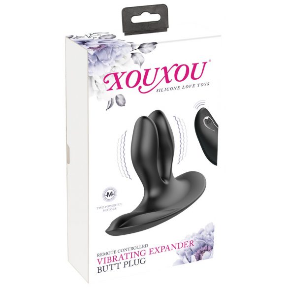 XOUXOU - Rechargeable Dual Anal Vibrator (Black) 