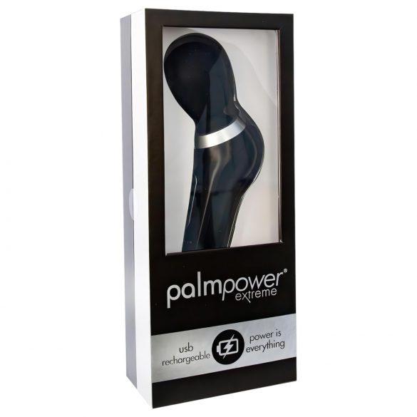 PalmPower Extreme Wand - rechargeable massager vibrator (black)