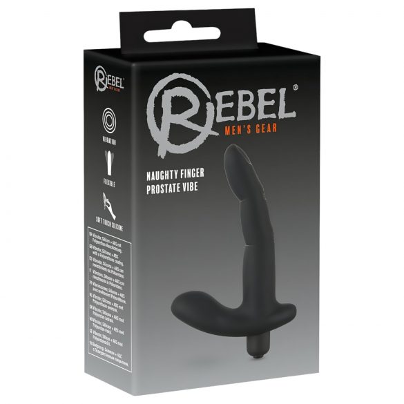 Rebel Naughty Finger - Prostate Vibrator (Black)