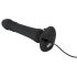 Black Velvet - Rechargeable, Thrusting Anal Vibrator (Black) 