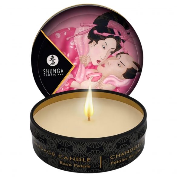 Shunga - Massage Candle - Rose (30ml) 