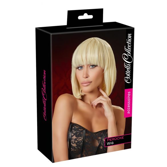 Cottelli - Medium-Length Blonde Bob Wig with Bangs 