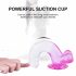 Sunfo - Suction Cup Realistic Dildo - 22cm (Clear-Purple) 