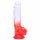 Sunfo - Realistic Suction Cup Dildo - 21cm (Transparent-Red) 