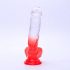 Sunfo - Realistic Suction Cup Dildo - 21cm (Transparent-Red) 