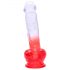 Sunfo - Realistic Suction Cup Dildo - 21cm (Transparent-Red) 