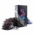 Sunfo - Metal Anal Dildo with Fox Tail (Silver-Black) 