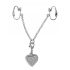 Rhinestone Heart Intimate Jewelry (Silver) 