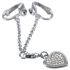 Rhinestone Heart Intimate Jewelry (Silver) 