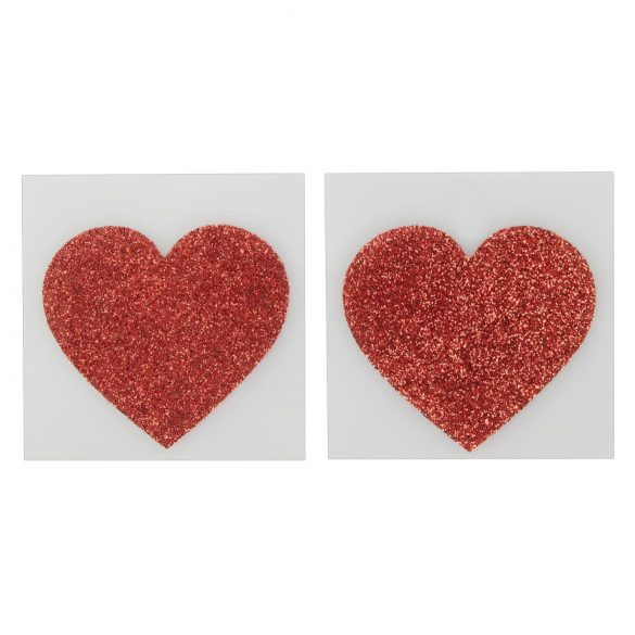 Sparkling Heart Nipple Stickers