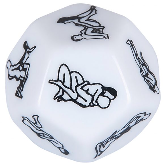 12-Sided Love Dice - White 