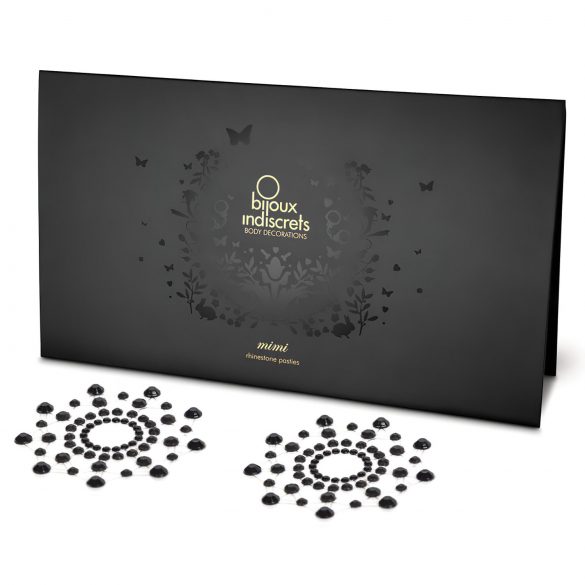 Sparkling Diamond Nipple Stickers (Black)