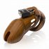 CB-6000 - Luxury Wooden Chastity Cage with Lock