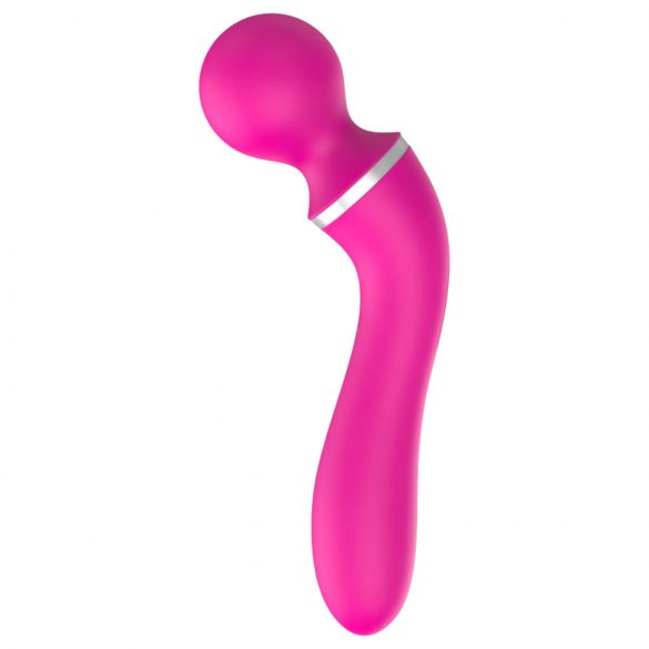 Lonely - 2-in-1 Interchangeable Head Massager and G-Spot Vibrator (Pink) 