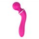 Lonely - 2-in-1 Interchangeable Head Massager and G-Spot Vibrator (Pink) 