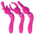 Lonely - 2-in-1 Interchangeable Head Massager and G-Spot Vibrator (Pink) 