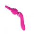 Lonely - 2-in-1 Interchangeable Head Massager and G-Spot Vibrator (Pink) 