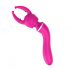 Lonely - 2-in-1 Interchangeable Head Massager and G-Spot Vibrator (Pink) 