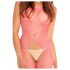 Rene Rofe - Fishnet Bodysuit (S-L) - Pink 