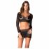 Rene Rofe - Two-Piece Mesh Dress (S-L) - Black 